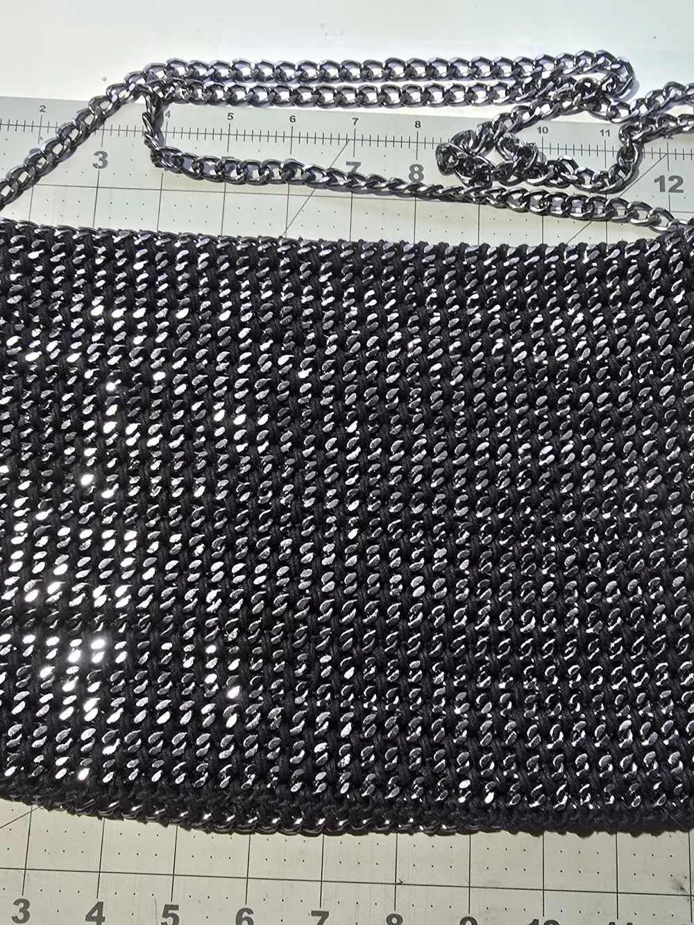 Black Chain Crossbody Bag